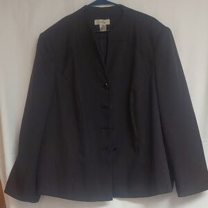 Emily Long Sleeve Purple Suit With Purple Lining Knee Length Skirt Purple Lining